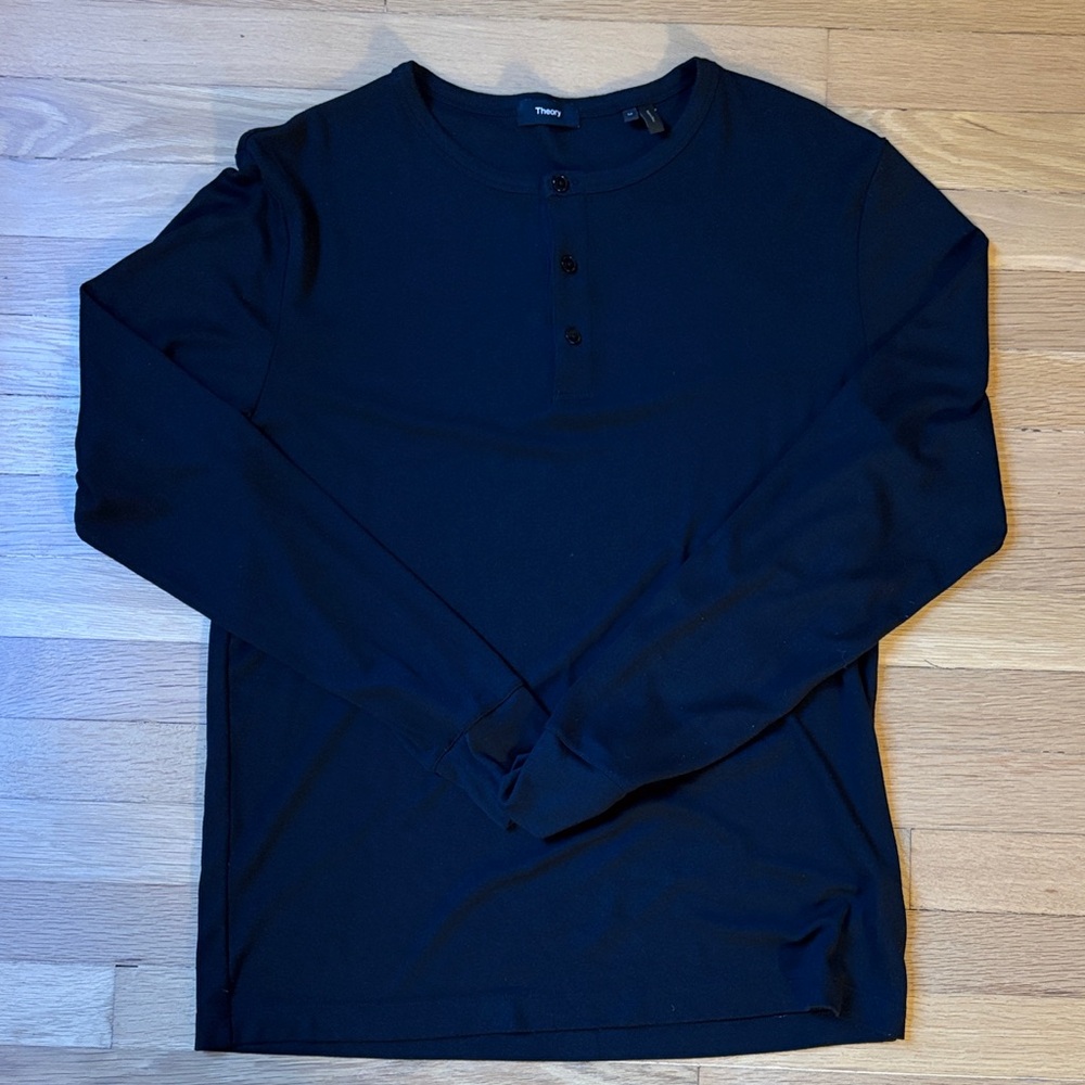 Theory Midnight Long Sleeve Henley